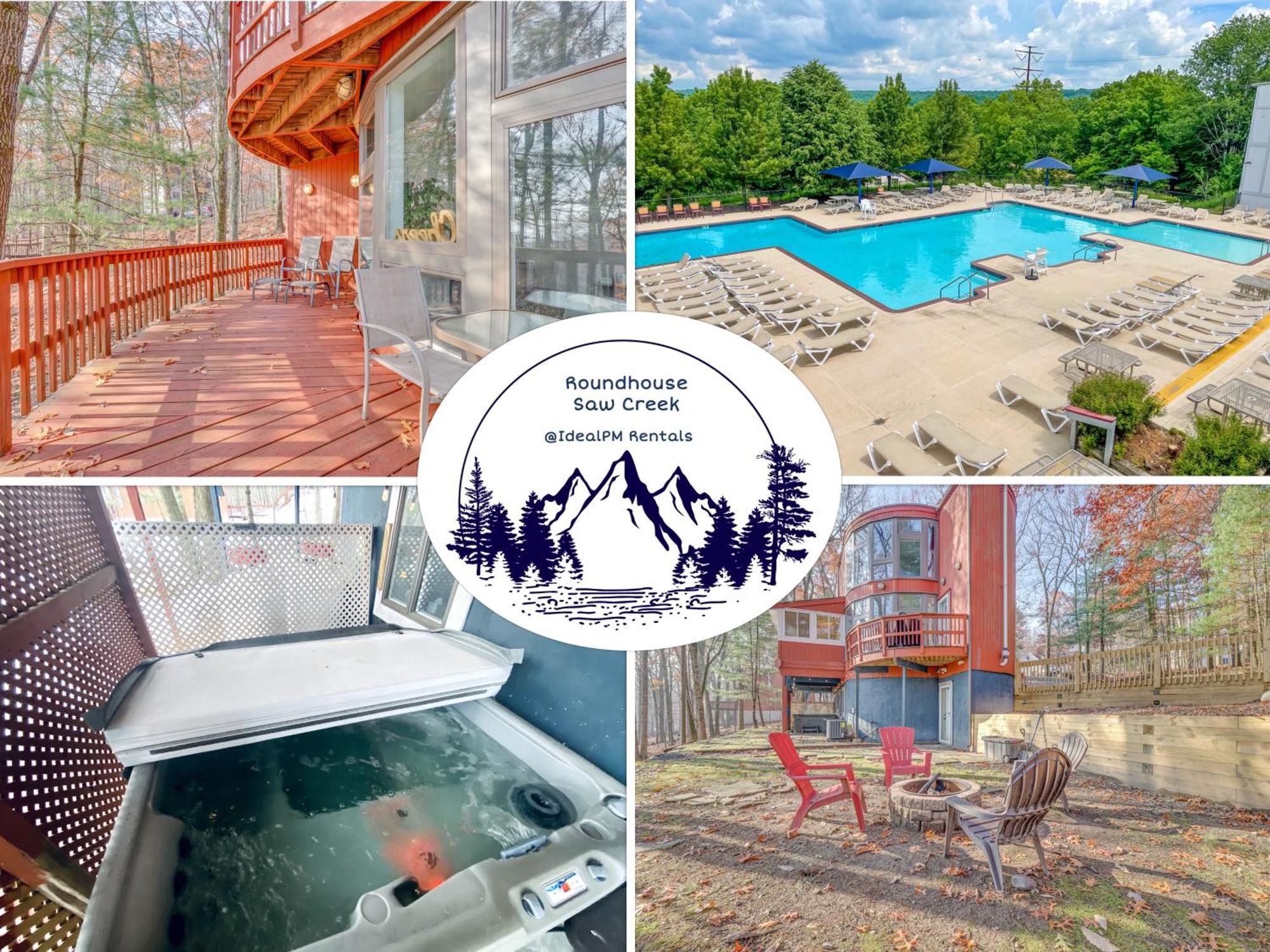 Unique Roundhouse: Hot Tub-Game Room-Firepit&More! Bushkill Exterior photo